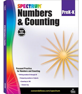 Numbers & Counting, Grades Pk - K: Volume 111 NUMBERS & COUNTING GRADES PK - （Spectrum） 