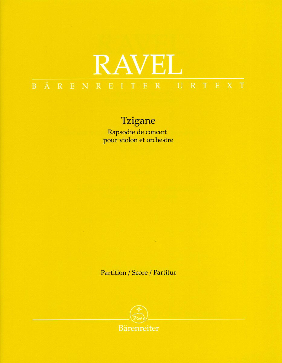 【輸入楽譜】ラヴェル, Maurice: ツィガーヌ/原典版/Woodful-Haris編: 指揮者用大型スコア