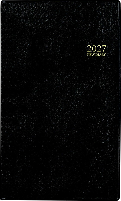 2027年　手帳　1月始まり　No.104　ニューダイアリー アルファ 10　　[黒]高橋書店　手帳判　　ウィークリー