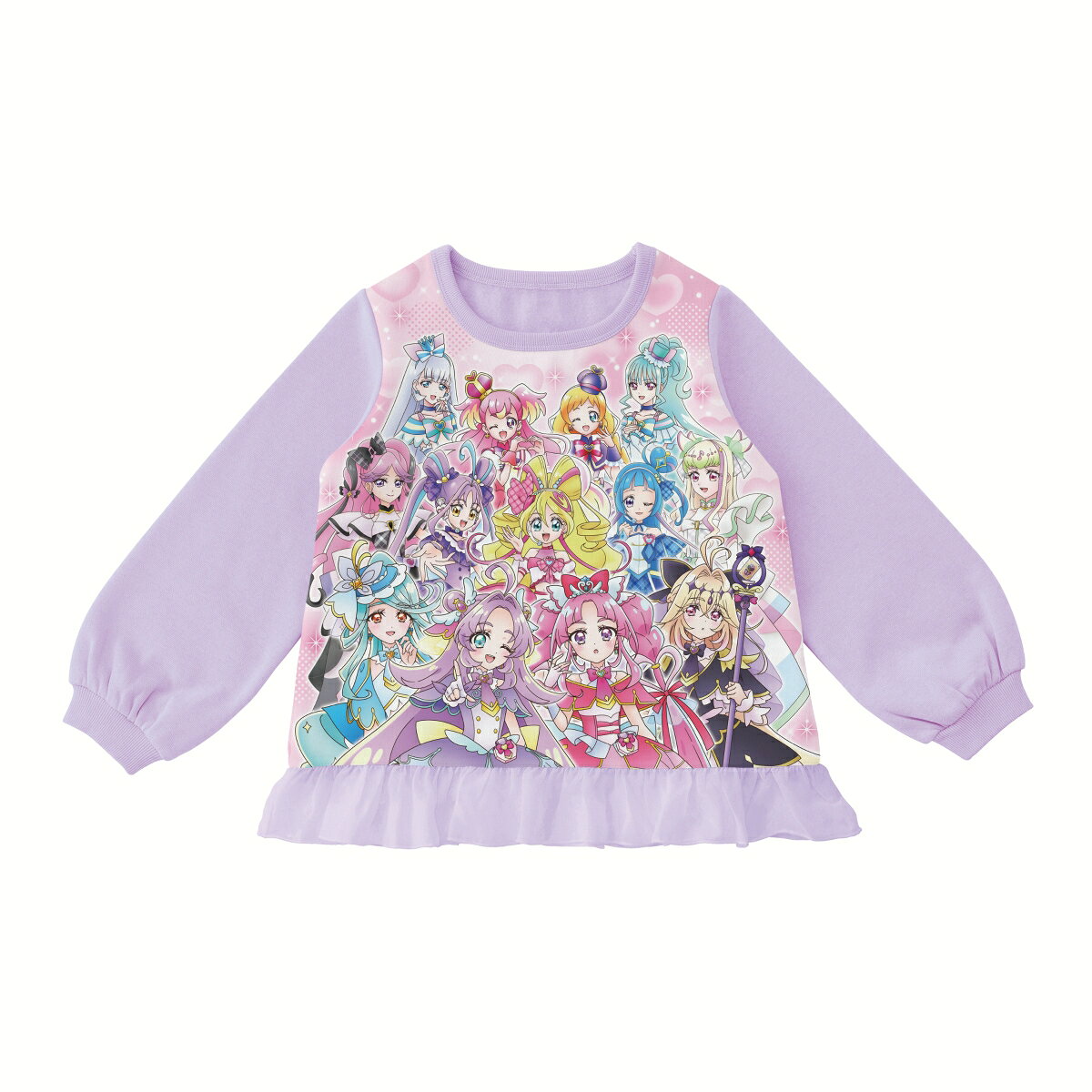 プリキュアオールスターズ 光る！ダンボールニットパジャマ（ラベンダー）110