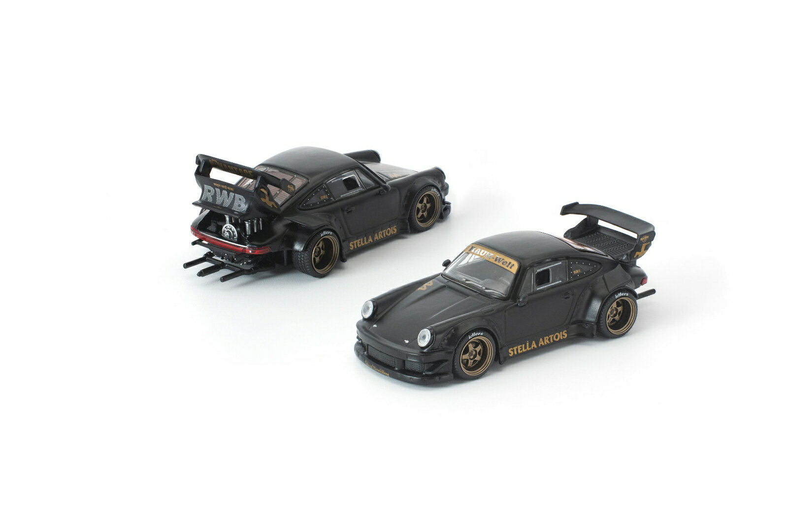 POP RACE 1/64 RWB 930 マットブラック「ステラ・アルトワ」 【PR640468】 (ミニカー)