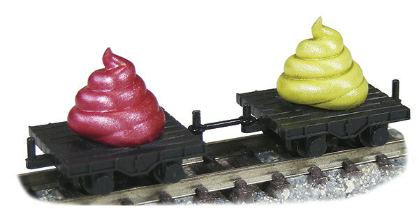 うん搬トロッコ(紅うん・うん黄・トロッコ付) 【JT-07】 (鉄道模型 Nゲージ)