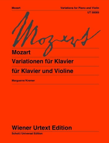 【輸入楽譜】モーツァルト, Wolfgang Amadeus: 変奏曲集/ウィーン原典版/Marguerre編