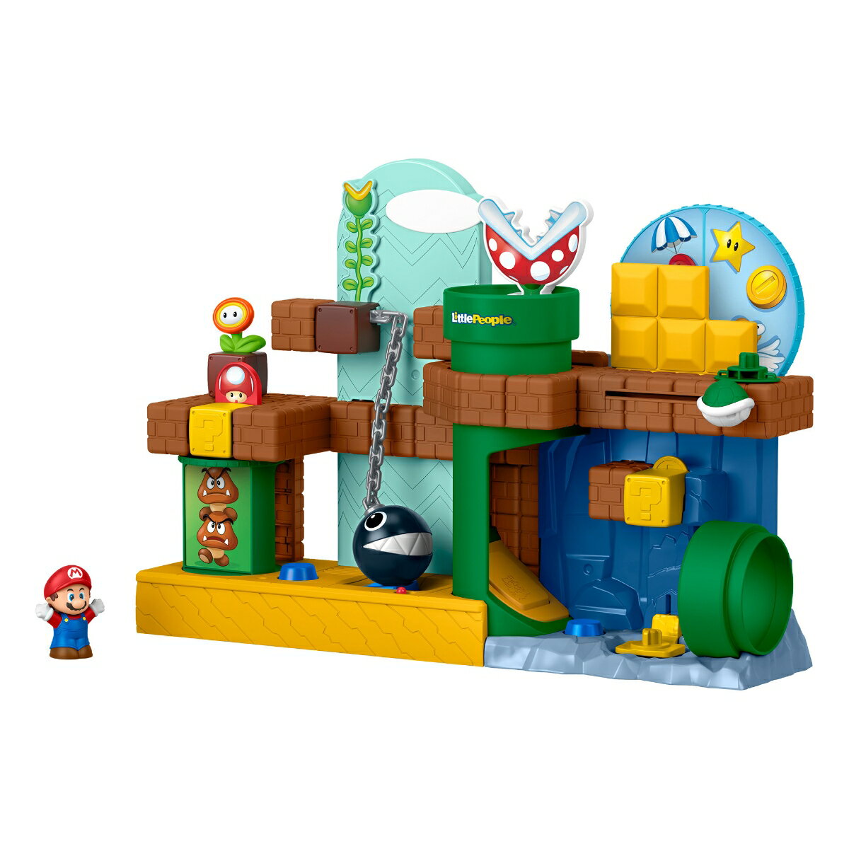 フィッシャープライス(fisher price) 　マイマリオ リトルピープル アドベンチャープレイセット アクティビティ玩具 1.5歳から カラフル JHG61