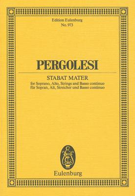 Pergolesi: Stabat Mater: For Soprano, Alto, Strings and Basso Continuo/Fur Sopran, Alt, Streicher Un