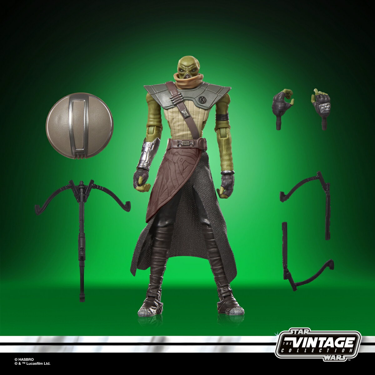 ハズブロ（Hasbro）STAR WARS スター・ウォーズ ヴィンテージコレクション エンボ、『スター・ウォーズ／マンダロリアン・アンド・グローグー』プレミアム 9.5 cmコレクション用アクションフィギュア G2623 正規品