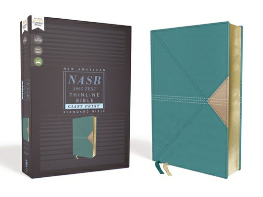 Nasb, Thinline Bible, Giant Print, Leathersoft, Teal, Red Letter Edition, 1995 Text, Comfort Print NASB THINLINE BIBLE GP LEATHER [ Zondervan ]