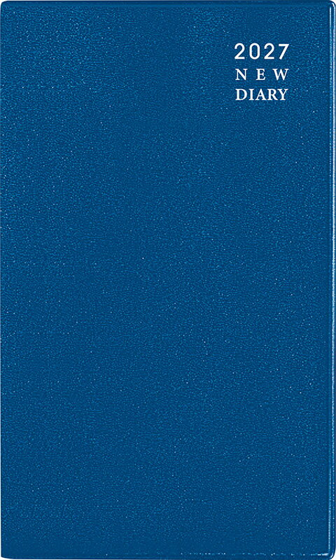 2027年　手帳　1月始まり　No.110　ニューダイアリー アルファ 7　　[コバルトブルー]高橋書店　手帳判　　ウィークリー
