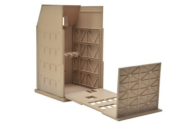 人型歩行メカ専用として極秘裏に開発された各種ウェポンを、市街地のビルを擬装して格納するという、極秘防衛作戦が取り入れられた。
目前にまで迫る敵。
今まさに、都市防衛の秘策としての成果が問われようとしている。

【付属品】
建物、ガンラック、透明シール、窓ガラス用PETシート

・ホビー系商品についての諸注意
メーカー都合により発売の大幅な延期が発生する可能性がございます。
予約商品についてはメーカーから順次入荷次第の発送となります。メーカー公表の発売日とは異なる場合がございますのでご了承ください。【対象年齢】：【商品サイズ (cm)】(幅×高さ×奥行）：7.5×14×9