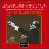【輸入盤】ブラームス / 交響曲第4番、バッハ：管弦楽組曲第3番　クレンペラー＆バイエルン放送響（1957）