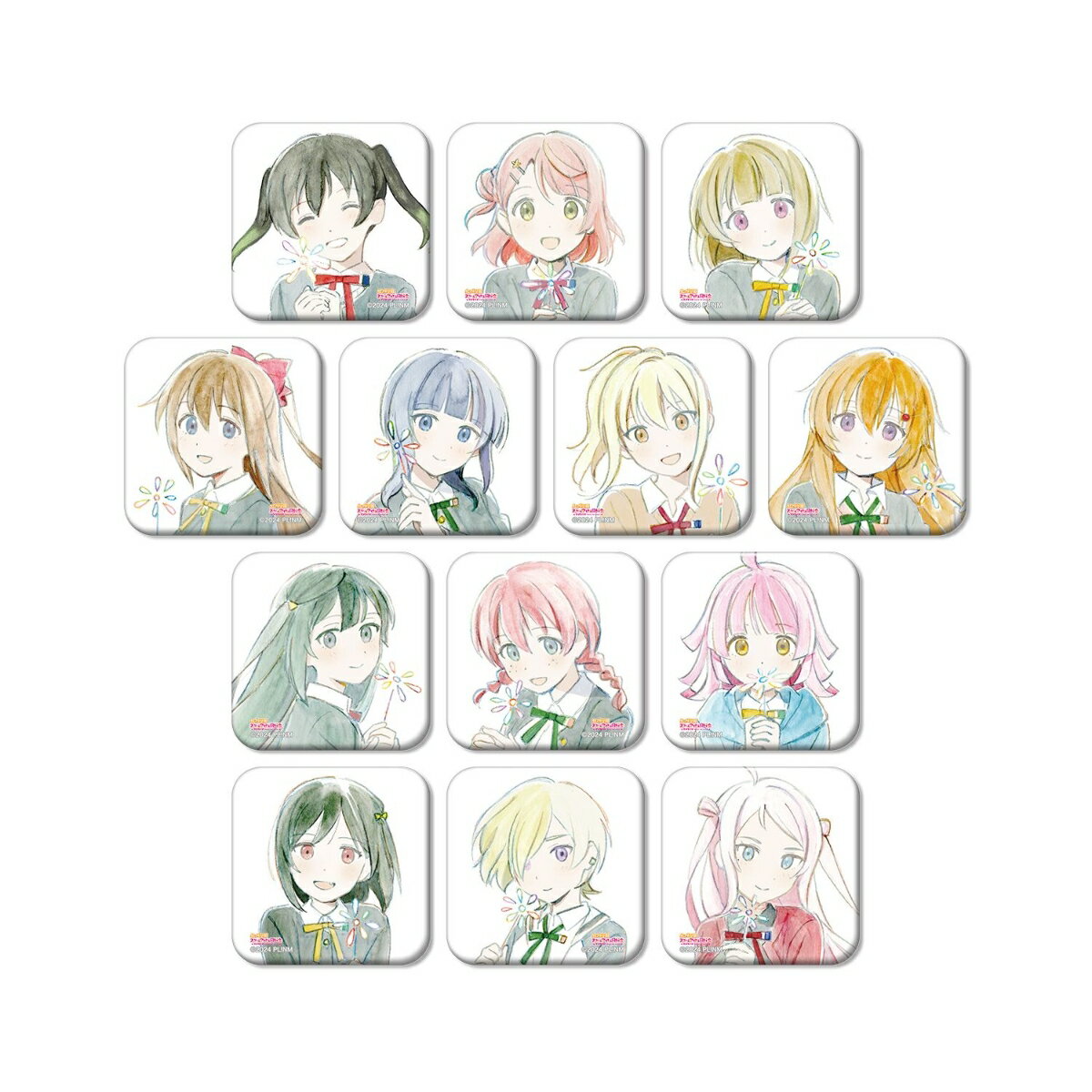 ラブライブ！虹ヶ咲学園スクールアイドル同好会トレーディング 夢が僕らの太陽さ スクエア缶バッジ(BOX＝13個)