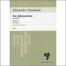 【輸入楽譜】グラズノフ, Aleksandor Konstantinovich: バレエ音楽「四季」 Op.67 全曲: スタディ・スコア