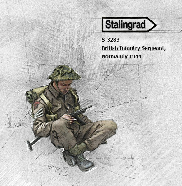 1/35 WWII イギリス 休息中の軍曹 ノルマンディー1944 【ST3283】 (プラモデル)