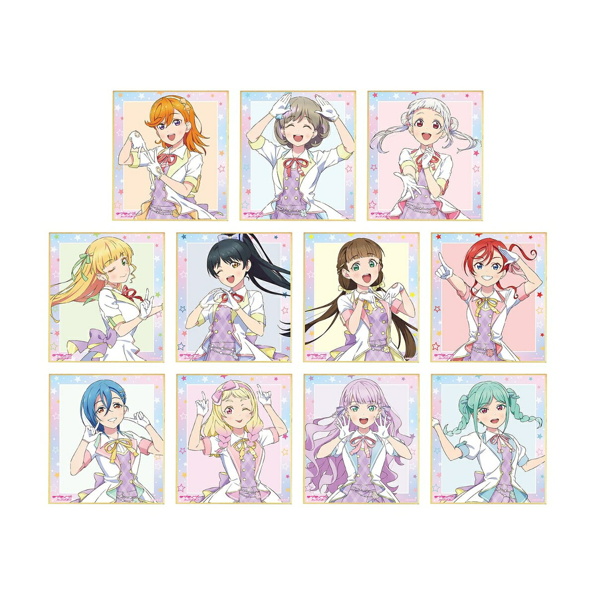 ラブライブ！スーパースター!!描き下ろし MIRACLE NEW STORY ver. トレーディングミニ色紙(BOX＝11個)
