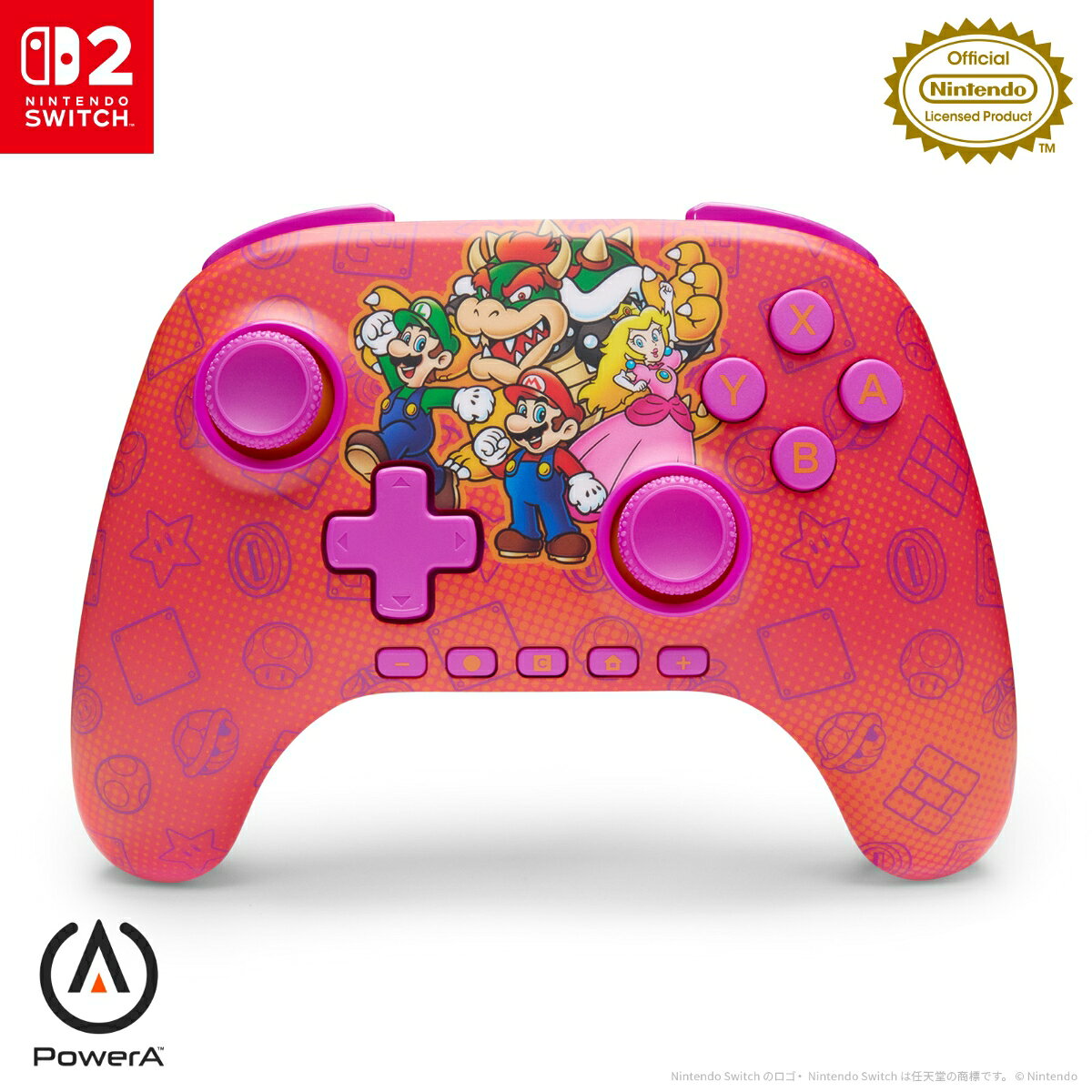 PowerA アドバンテージ・ワイヤレスコントローラー for Nintendo Switch 2 マリオ ＆ フレンズ 返品種別B