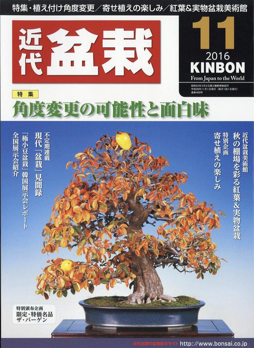 近代盆栽 2016年 11月号 [雑誌]