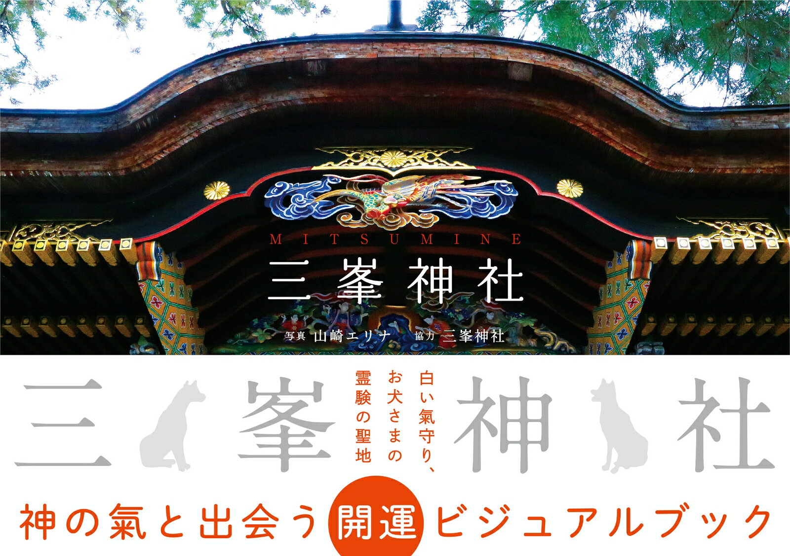 いま最も注目されている神社の人気のひみつに迫る！

奥秩父（埼玉県）の三峯神社は、「関東最大のパワースポット」、「お犬さまの霊験の聖地」、「白い氣守りを求めて行列ができる神社」（あまりの人気のため現在、休止中）としてメディアでたびたび取り上げられ、いま最も人気のある神社の一つ。
本書は、その人気のひみつに迫るビジュアルブック。

標高1100メートルの山岳地帯だからこその秘境の幽玄な姿

三峯神社の訪れた誰もが、「空気がおいしい」「気持ちが良い」「また来たい」と口にします。
標高1100メートルの山の頂上にある境内は、四方を山々に囲まれ、周りは大自然そのもの。
本書には、霧の中の境内、雪の中の祈り、美しい雲海と、刻々と移り変わる自然と神社の美しい姿をたくさん納めています。

気鋭の写真家が7年をかけてカメラに収めた三峯の「氣」

本書のインタビューで、中山宮司が三峯神社の魅力について、山に宿る「氣」の存在を語っています。
その目に見えぬ「氣」を何とか写したいというのが本書の目的の一つでもあり、写真家・山崎エリナがそれに挑みました。
山崎さんは、世界を旅する写真家として脚光を浴びましたが、目に見えない世界を表現する写真家でもあります。

三峯神社の知られざるスポット、そしてふだんは撮影できない祭祀の模様

三峯神社は「白い氣守り」や拝殿前の「敷石の龍神」は有名ですが、本書には、「これはどこに？」と思われるような、意外と知られていないスポットが収まっています。
また、ふだんは撮影できない朝の祈りや祭祀の模様も、特別に許可していただき、撮影。

本書は、書店さんにも人気のあるブックデザイナーの長坂勇司さんがカバーデザイン、本文のデザインまで担当。
すてきな誌面で、三峯のより深い世界へといざないます！

三峯神社を何度も訪れたことのある方でも、「見たことのない光景」と出会うでしょう。

＜本書の主な内容＞
◎霧、雪、雲海…大自然が織りなす三峯の美しい姿
◎知られざる注目スポット
◎ふだんは撮影できない祭祀の模様
◎中山宮司インタビュー
◎正しい参拝ルート、お参りの仕方
◎神主さんの一日
◎1900年の歴史、年中行事
◎お犬さまの霊験話
◎「白い氣守り」とはどんなお守り？
◎表参道52丁を登ろう（2時間半の参道登山の写真と文）
◎境内案内