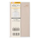 能率 2025年4月始まり 手帳 NOLTY(ノルティ) マンスリースリムーi月曜(ベージュ)9933