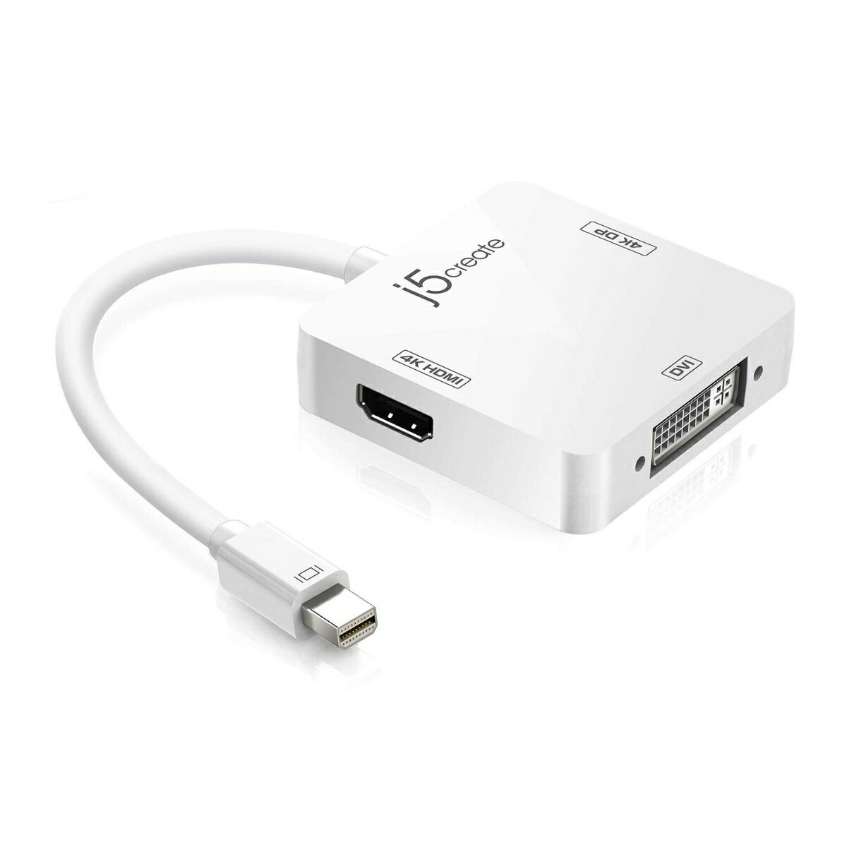 Mini DiaplayPort to 4K DisplaypPort/ 4K HDMI/DVI Adapter 3in1