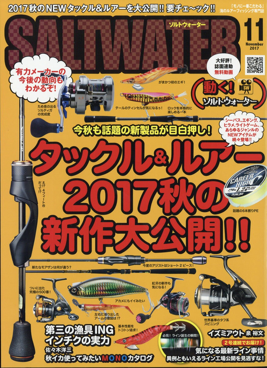 SALT WATER (ソルトウォーター) 2017年 11月号 [雑誌]