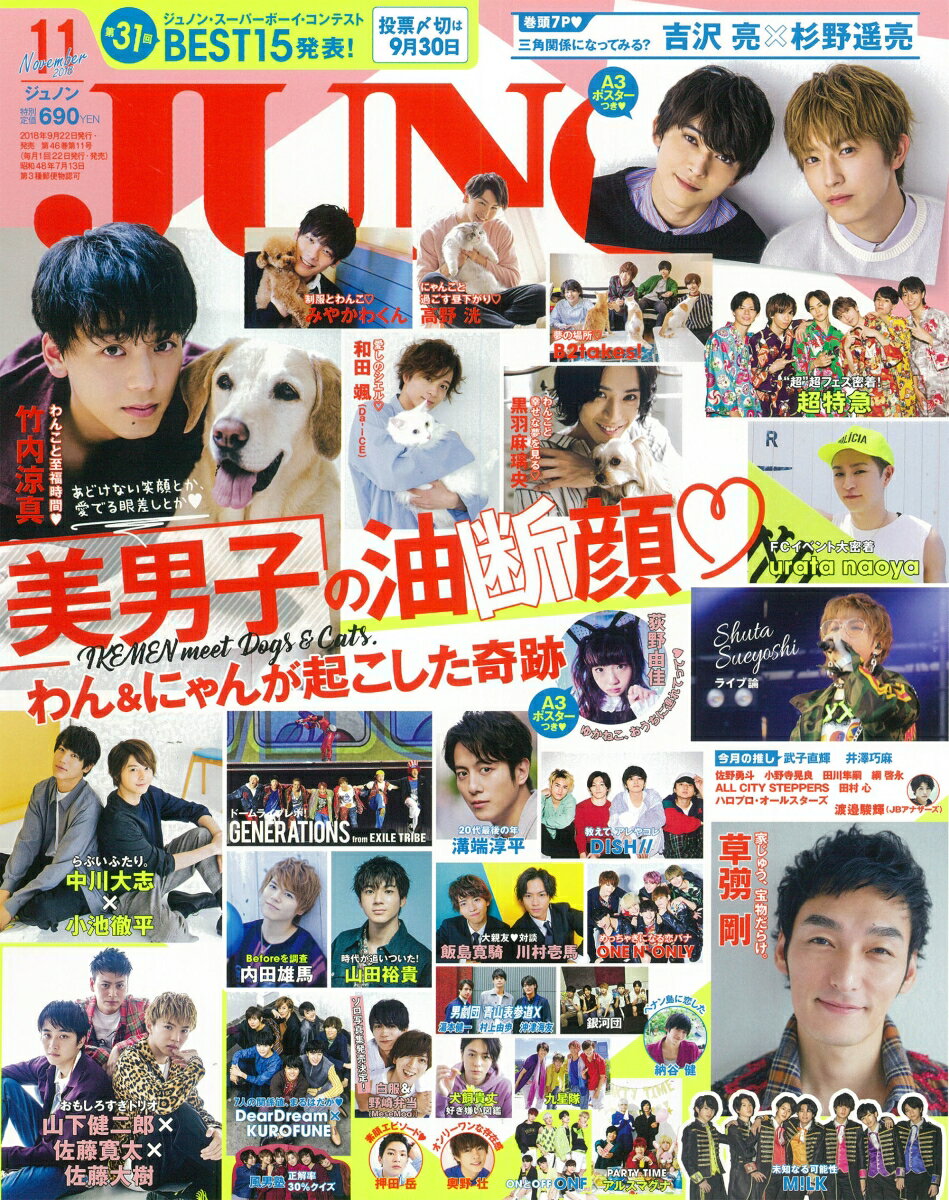 JUNON (ジュノン) 2018年 11月号 [雑誌]