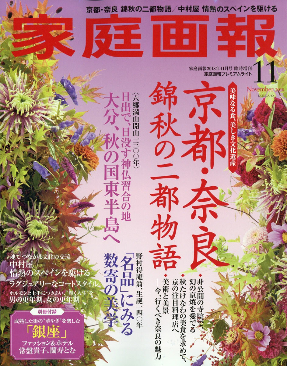 家庭画報プレミアムライト版 2018年 11月号 [雑誌]