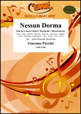 【輸入楽譜】プッチーニ, Giacomo: オペラ「トゥーランドット」より 誰も寝てはならぬ/モーティマー編曲: スコアとパート譜セット