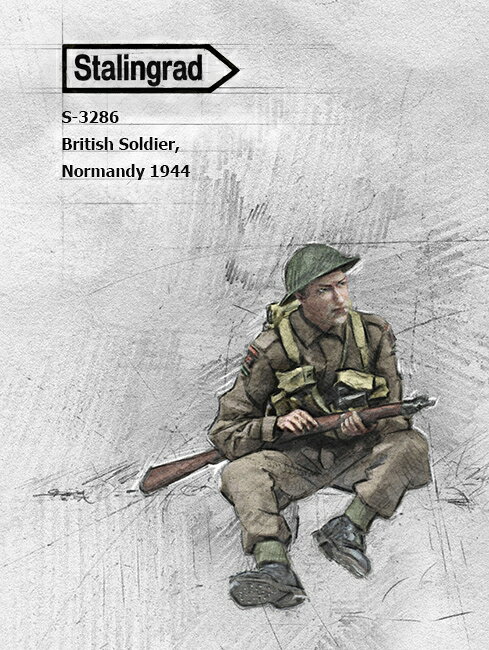 1/35 WWII イギリス 待機中の歩兵 ノルマンディー1944 【ST3286】 (プラモデル)