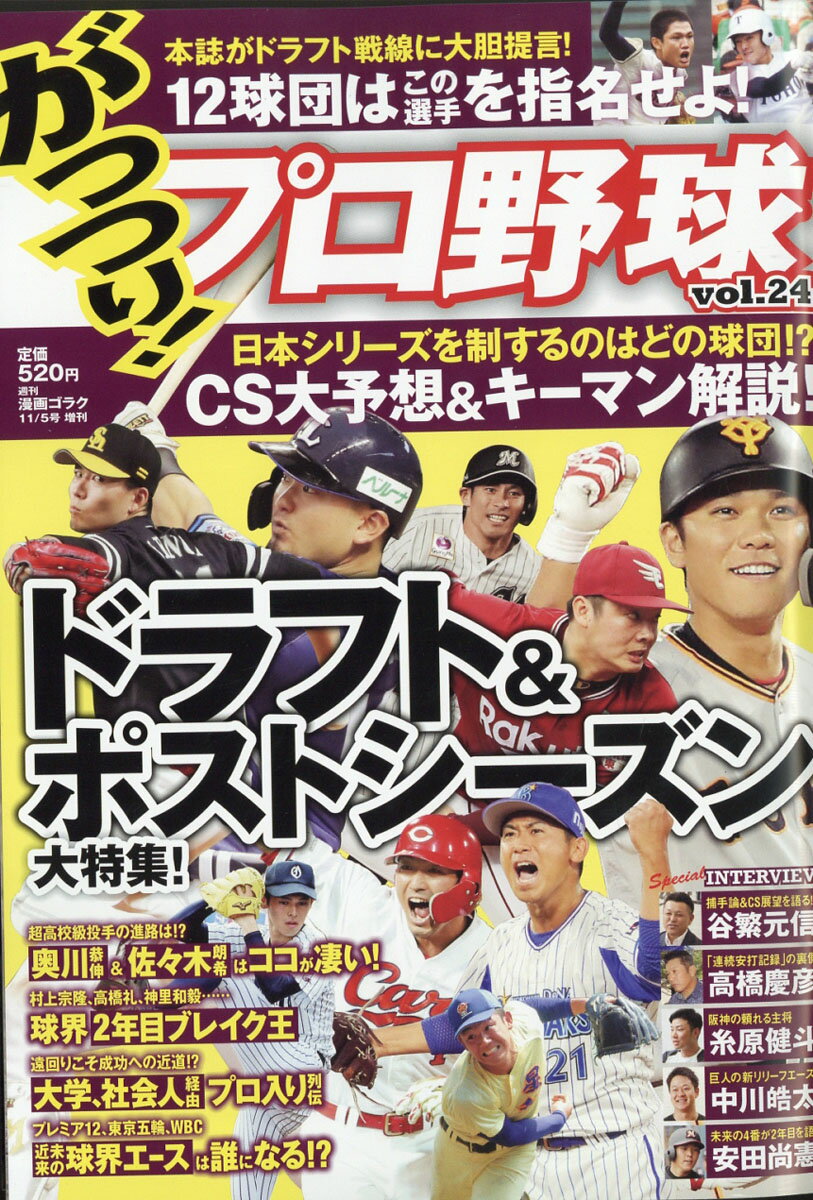 がっつり!プロ野球 vol.24 2019年 11/5号 [雑誌]