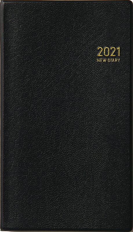 2021年 1月始まり No.120 ニューダイアリー スリム 1 ［黒］ 高橋書店 手帳判