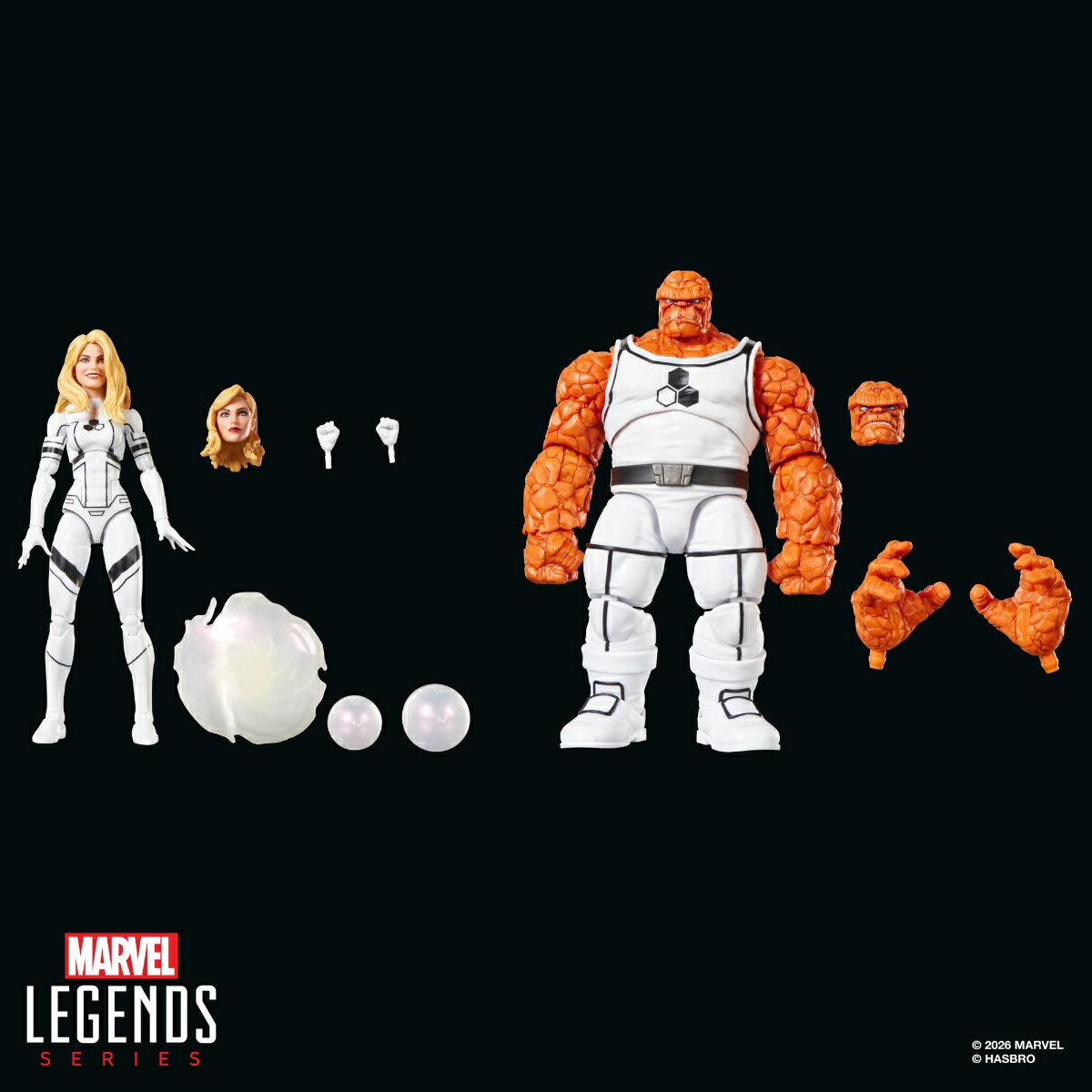 ハズブロ（Hasbro）MARVEL マーベルレジェンド・シリーズ フューチャーファウンデーション マーベルのザ・シング＆マーベルのインビジブル・ウーマン G2069 正規品