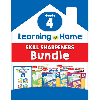 Learning at Home Bundle, Grade 4 LEARNING AT HOME BUNDLE GRD 4 （Learning at Home Skill Sharpeners） [ Evan-Moor Educational Publishers ]