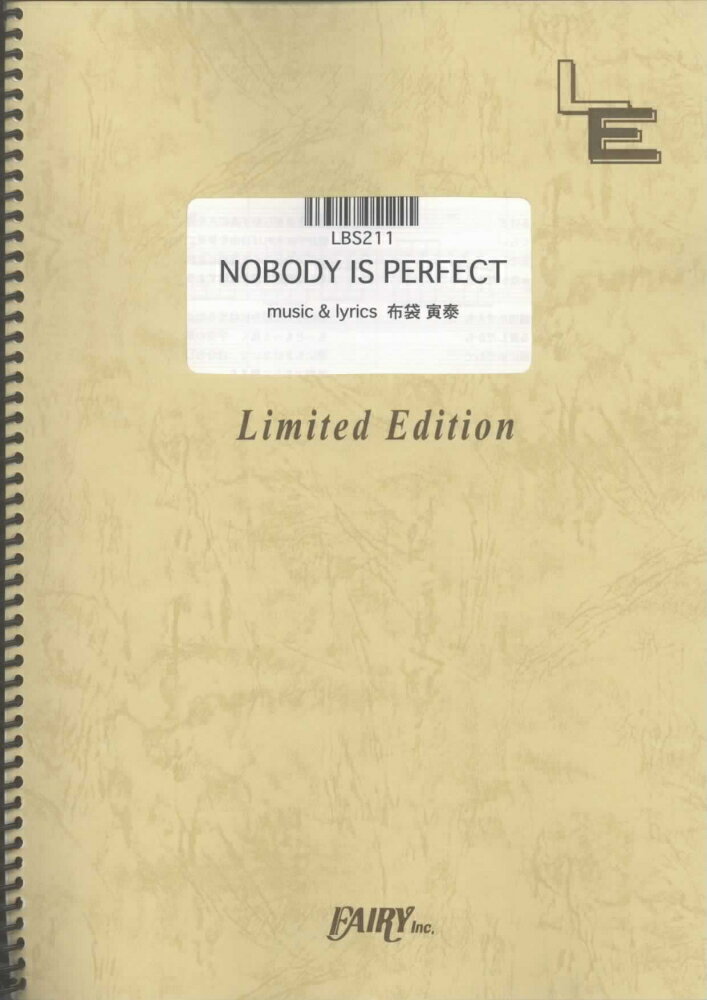 LBS211　NOBODY　IS　PERFECT／布袋寅泰