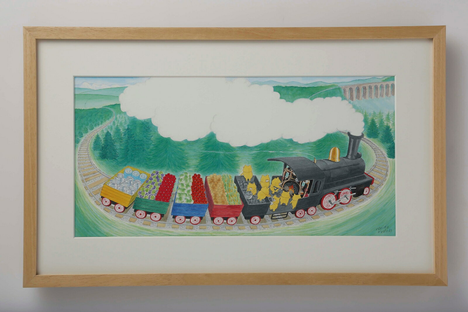 複製原画 ノラネコぐんだん　きしゃぽっぽ