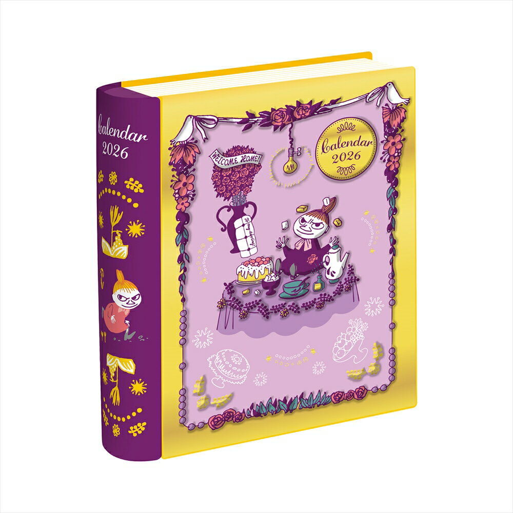 2026年 ムーミン BOOK缶カレンダー（リトルミイ）