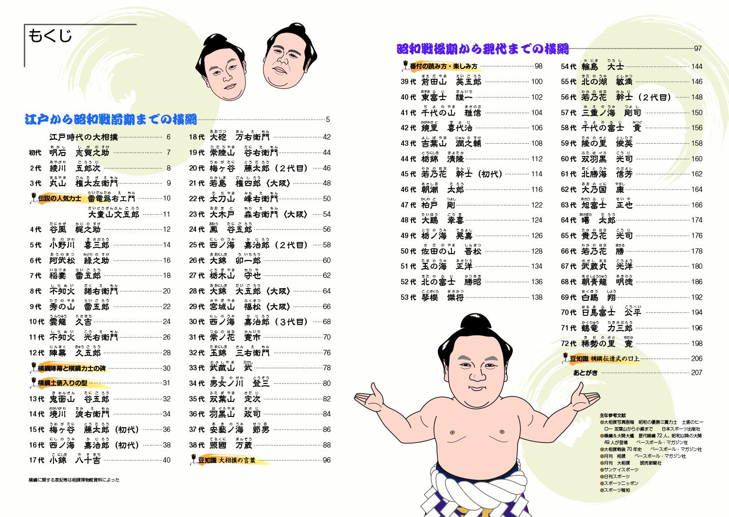 覚えておきたい横綱の顔 伝説の横綱から現代までの歴代横綱ガイドブック [ 本間　康司 ] book-20072761 楽天ブックス サンプル画像3