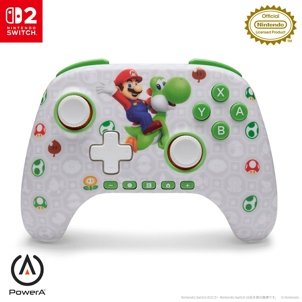 PowerA PowerA アドバンテージ・ワイヤレスコントローラー for Nintendo Switch 2 − マリオ ＆ ヨッシー 返品種別B