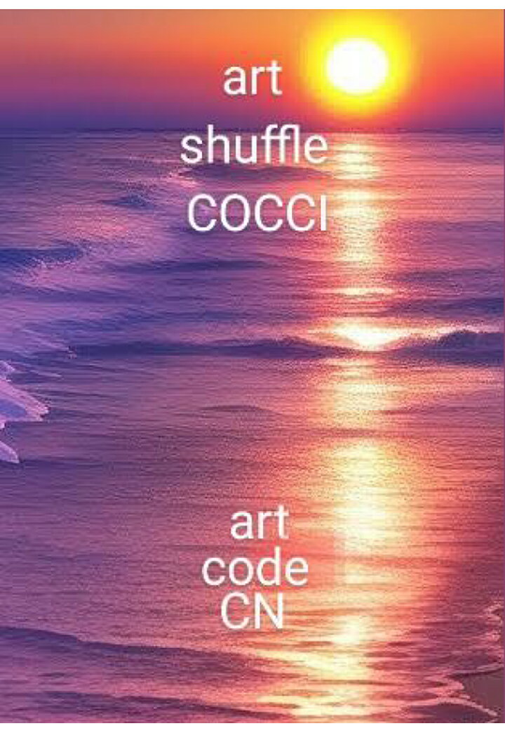 【POD】art shuffle COCCI 　art code CN