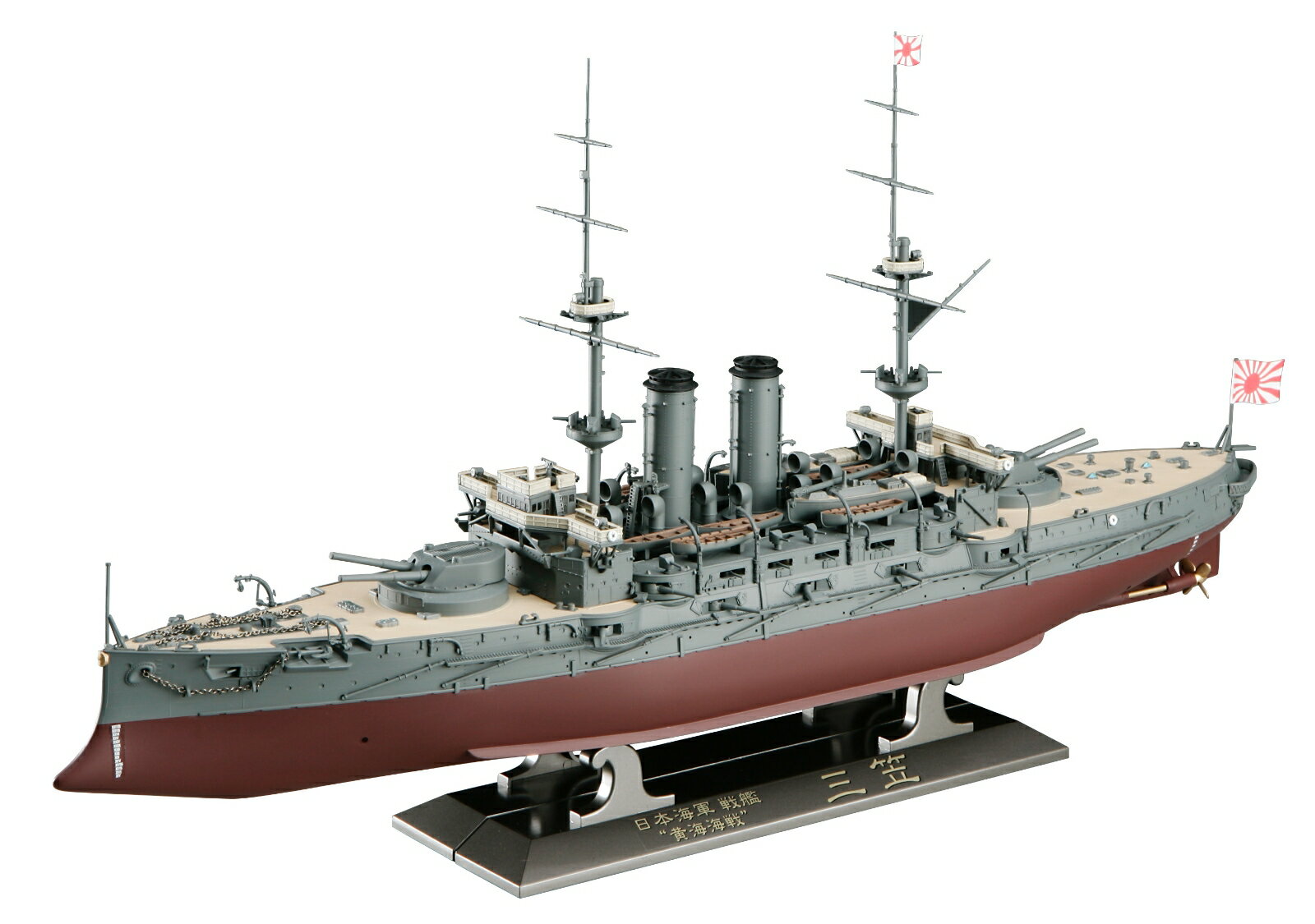 1/350 日本海軍 戦艦 三笠 “黄海海戦” w/木製甲板 【40128】 (プラモデル)