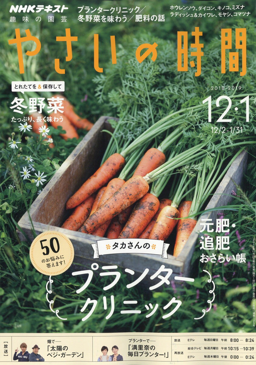 NHK 趣味の園芸 やさいの時間 2018年 12月号 [雑誌]