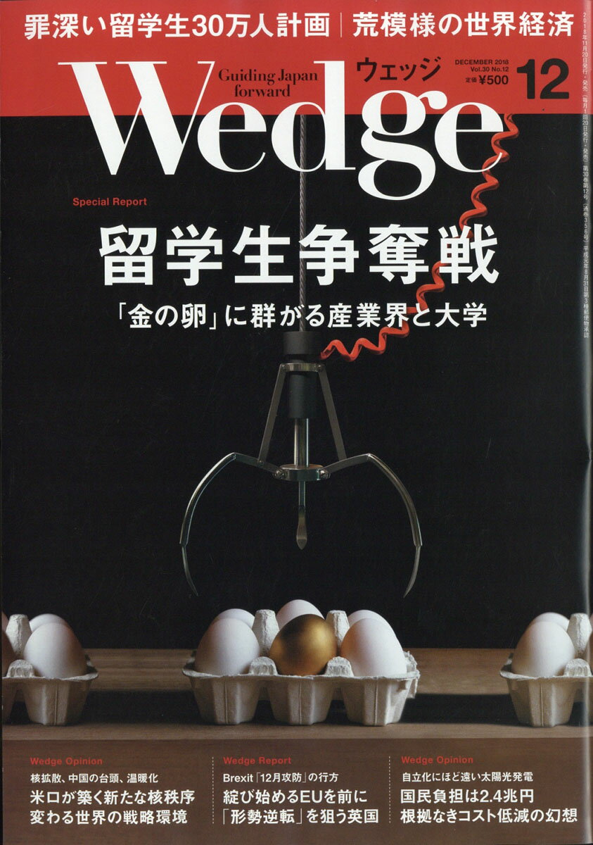 Wedge 2018年 12月号 [雑誌]