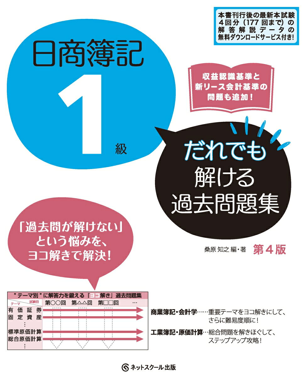 日商簿記1級だれでも解ける過去問題集【第4版】の表紙