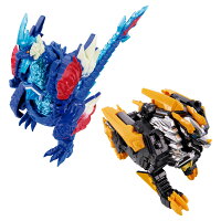 ウルトラマンオメガ メテオカイジュウシリーズ01&02 DXレキネス&トライガロンセット