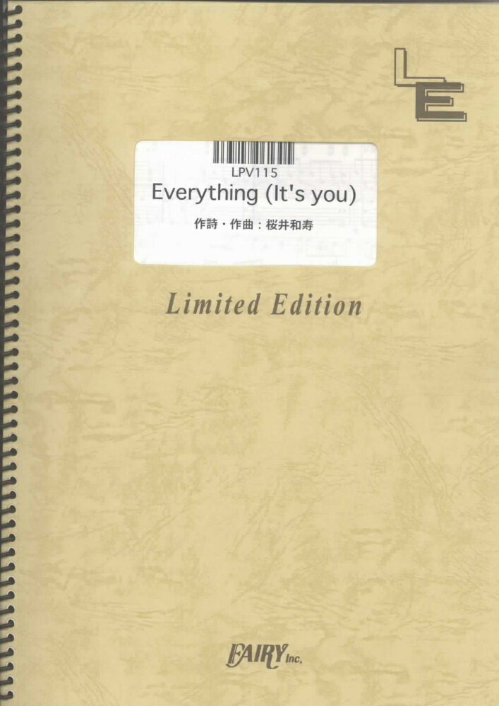 LPV115　Everything　（It’s　you）／Mr．Children