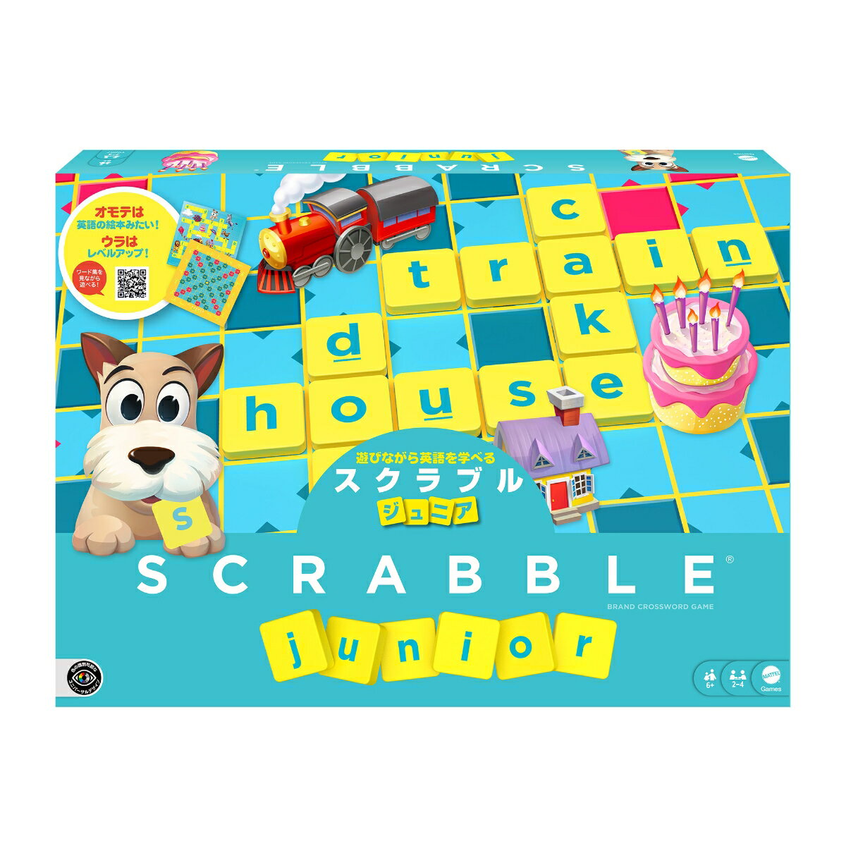 マテルゲーム(Mattel Game) スクラブルジュニア ゲーム 知育・学習玩具 2~4人用 6歳から ブルー Y9667