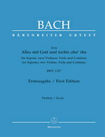 【輸入楽譜】バッハ, Johann Sebastian: すべて神とともに、神なくて何もなし