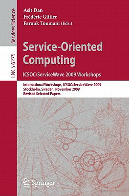 This book constitutes the refereed proceedings of the International Workshops on Service-Oriented Computing, ICSOC/ServiceWave 2009, held in Stockholm, Sweden, in November 2009.The book includes papers of workshops on trends in enterprise architecture research (TEAR 2009), SOA, globalization, people, and work (SG-PAW), service oriented computing in logistics (SOC-LOG), non-functional properties and service level agreements management in service oriented computing (NFPSLAM-SOC 09), service monitoring, adaptation and beyond (MONA+), engineering service-oriented applications (WESOA09), and user-generated services (UGS2009). The papers are organized in topical sections on business models and architecture; service quality and service level agreements track; and service engineering track.