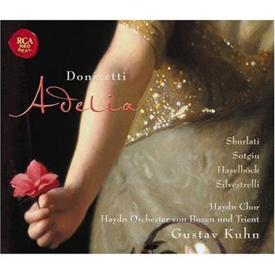 ・ドニゼッティ：歌劇『アデリア』全曲
　Adelia: Michela Sburlati(S)
　Odetta: Hermine Haselb&ouml;ck(Ms)
　Oliviero: David Sotgiu(T)
　Comino: Xavier Rouillon(T)
　Uno scudiero: Giorgio Valenta(T)
　Carlo: Giulio Mastrototaro(Br)
　Arnoldo: Andrea Silvestrelli(Bs)
　ボルツァーノ・トレント・ハイドン管弦楽団
　グスタフ・クーン（指揮）
　録音：2006年12月11〜16日　ボルツァーノ・オーディトリアム（演奏会形式ライヴ）

※リブレットは冊子としては付属しておりません。エンハンスド機能により、パソコンにてPDFファイルとして閲覧、印刷可能です。（日本語対訳はございません）

Disc1
1 : Sinfonia
2 : Introduzione: Andante (1. Akt)
3 : Della Torre Ascoltate La Squilla
4 : Osservaste? Uno Straniero
5 : Siam Giunti
6 : O Figlia! Il Primo Amplesso
7 : Era Pura Come In Cielo
8 : Ma... Vendetta!
9 : Ei Corre Al Duca
10 : Che Fia? - Vicini!
11 : Fui Presaga; Ah! Tu Lo Vedi...
12 : Vieni. A Cimento Estremo
13 : Amo Ed Amata Io Sono
14 : Viva All'amor De Popoli
15 : Miei Prodi E Vostro Il Merito
16 : Ciel!... Che Veggio!
17 : Io L'amai Del Primo Istante
18 : Se Funesto A' Giorno Suoi
19 : In Questo Foglio
20 : Ah! Viva Il Duca
Disc2
1 : Scegli. - Di Perle Candide (2. Akt)
2 : Questo Di Bisso
3 : Ah! Non E Non E Tal Nome
4 : Adelia! - Sposo Mio
5 : Tutto Di Te Sollecito
6 : Nelle Tue Braccia Vivere...
7 : E Sgombro Il Loco Ancora...
8 : Un Foglio A Me!...
9 : Ove Ten' Vai?
10 : Ah No Non Posso
11 : Ardon Le Tede
12 : Vieni: A' Miei Voti Arrenditi
13 : Volgi Alfin Al Sacro Rito
14 : Sil Campo Dell' Onor (3. Akt)
15 : Silenzio. All' Alto Gioir Vostro Imporre
16 : Che Fia Di Me!
17 : Olivier... - La Tua Spada...
18 : Ah! Mi Lasciate
19 : Ah Le Nostr'anime
20 : Sgombra Il Duolo
21 : Adelia Mia
22 : Libretto Italienisch/Englisch
Powered by HMV
