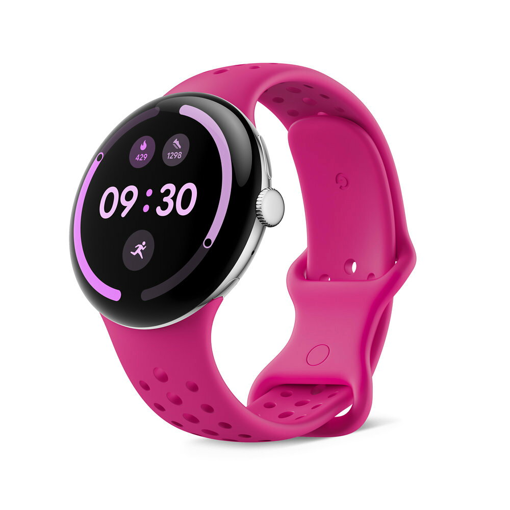 楽天ブックスのGoogle Pixel Watch（45 mm） アクティブ スポーツ バンド Hibiscus Lサイズ｜アングル2