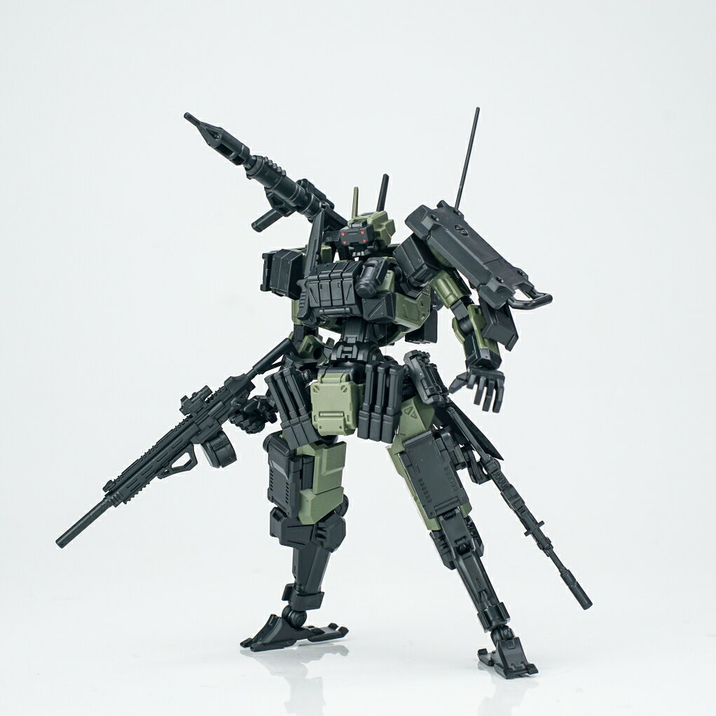 SHEIK MAINLAND 3 min project（スリーミニッツプロジェクト）シリーズ FENRIR（フェンリル）突撃型 1/18スケールプラスチックモデルキット（グリーン）